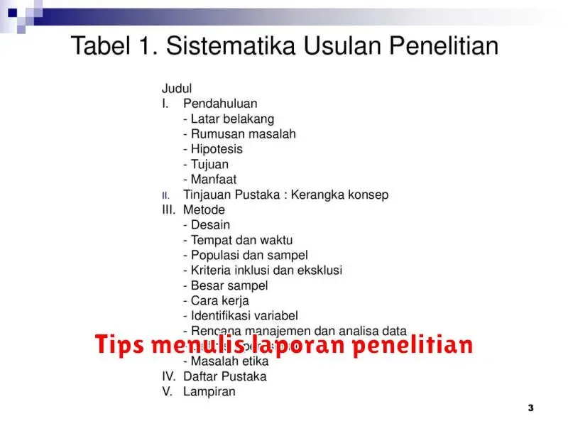 Tips Menulis Laporan Penelitian yang Efektif dan Profesional